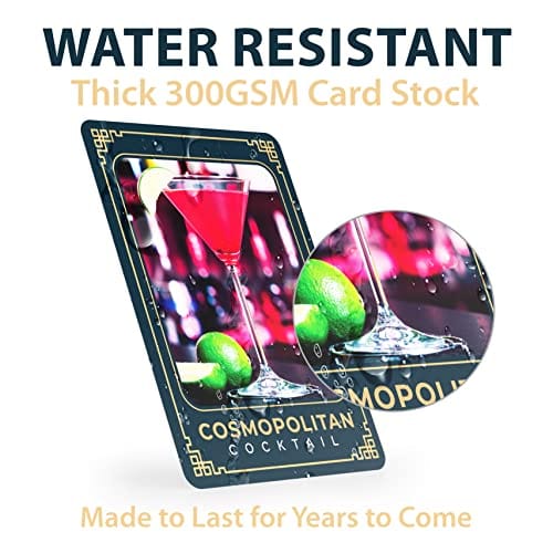 52 Cocktail & Mixed Drink Recipe Flash Cards – Easy Step-by-Step Mixology Guide with Ingredients & Tricks – Master Home Bartending for Parties & Entertaining – Perfect for Beginners & Home Bars