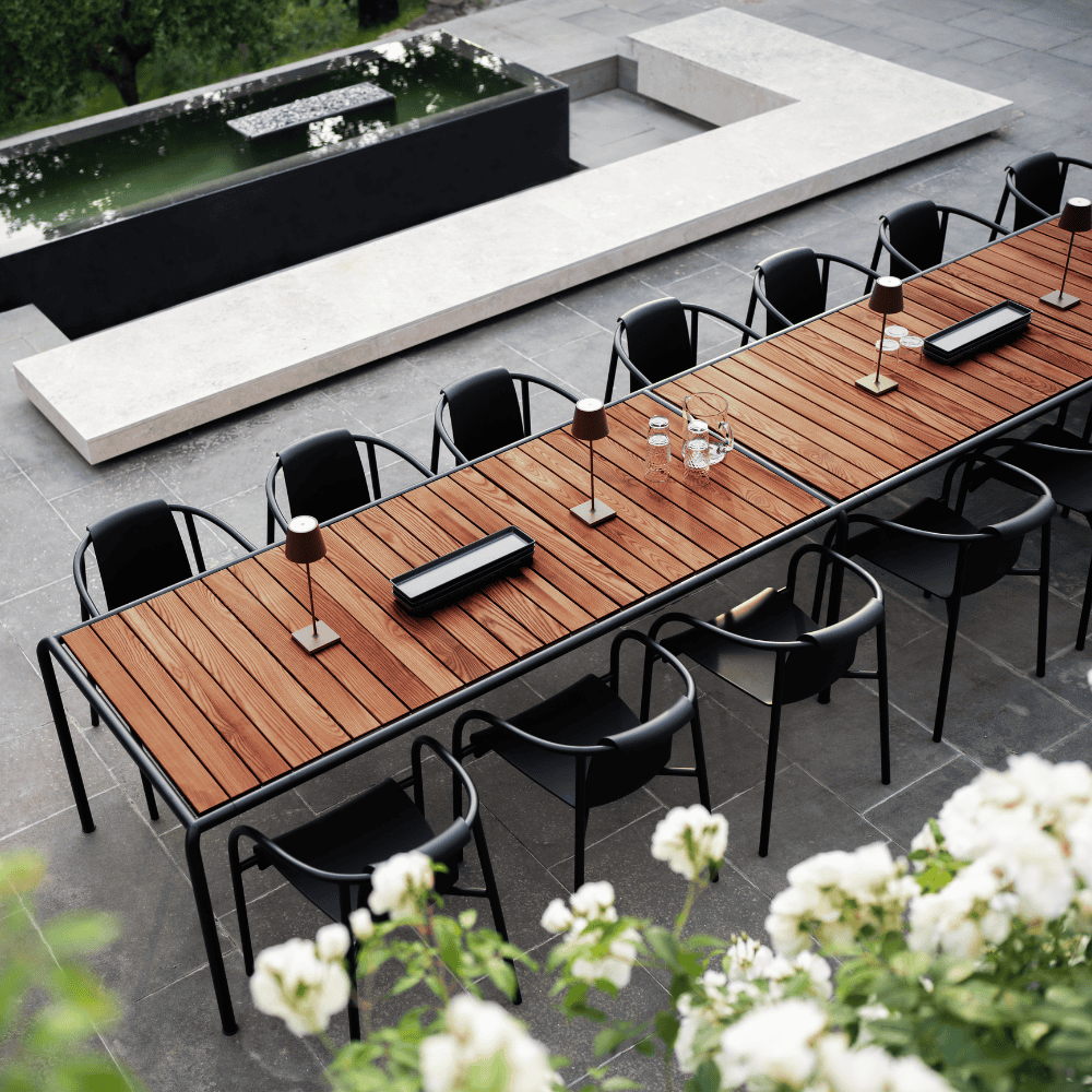 AVANTI Outdoor Dining Table - 60 Inch Weather-Resistant Patio Table for Backyard, Garden & Poolside | Perfect for Outdoor Entertaining & Family Gatherings