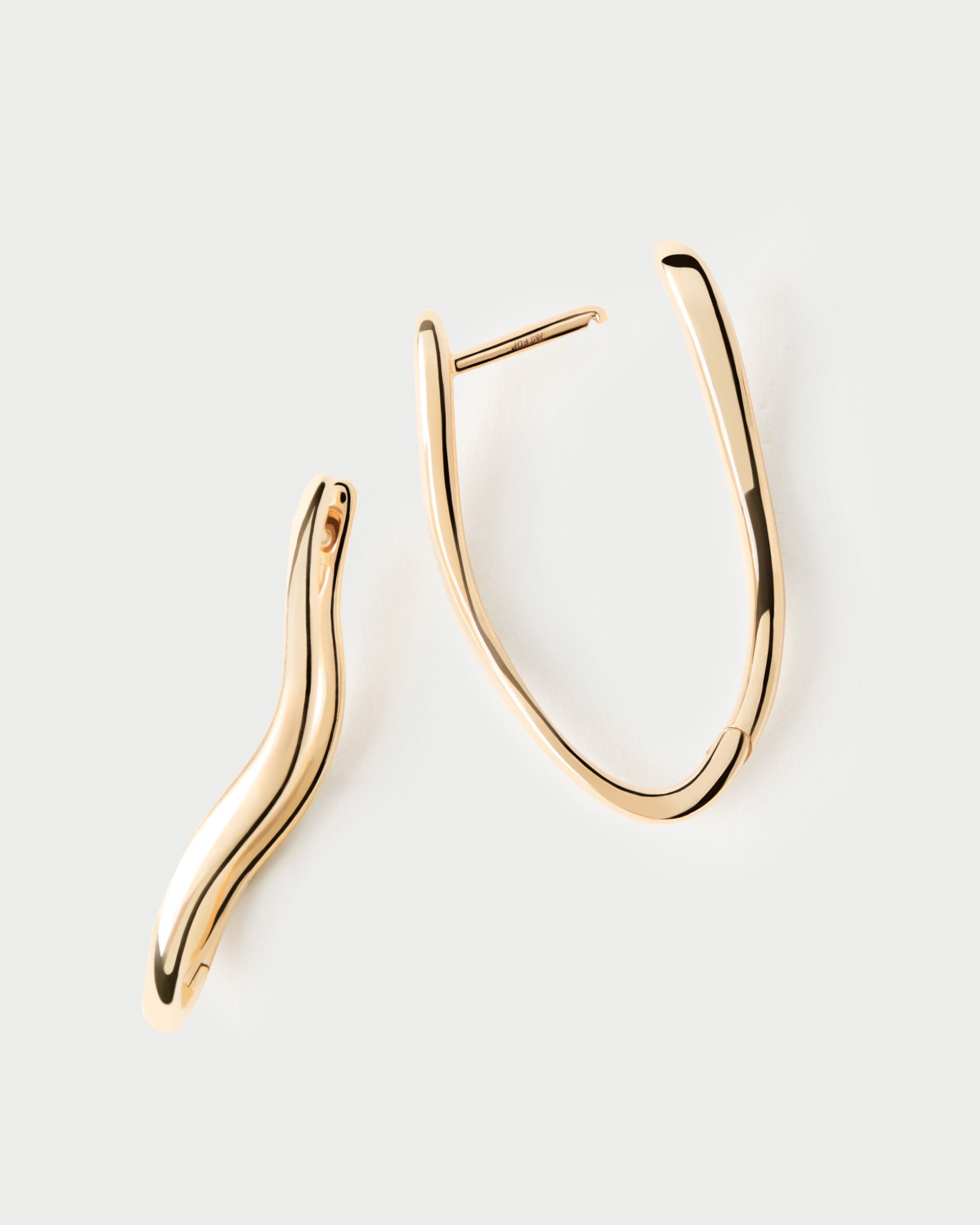 14K Gold Selene Hoop Earrings for Women - Elegant & Hypoallergenic Jewelry for Everyday Wear & Special Occasions
