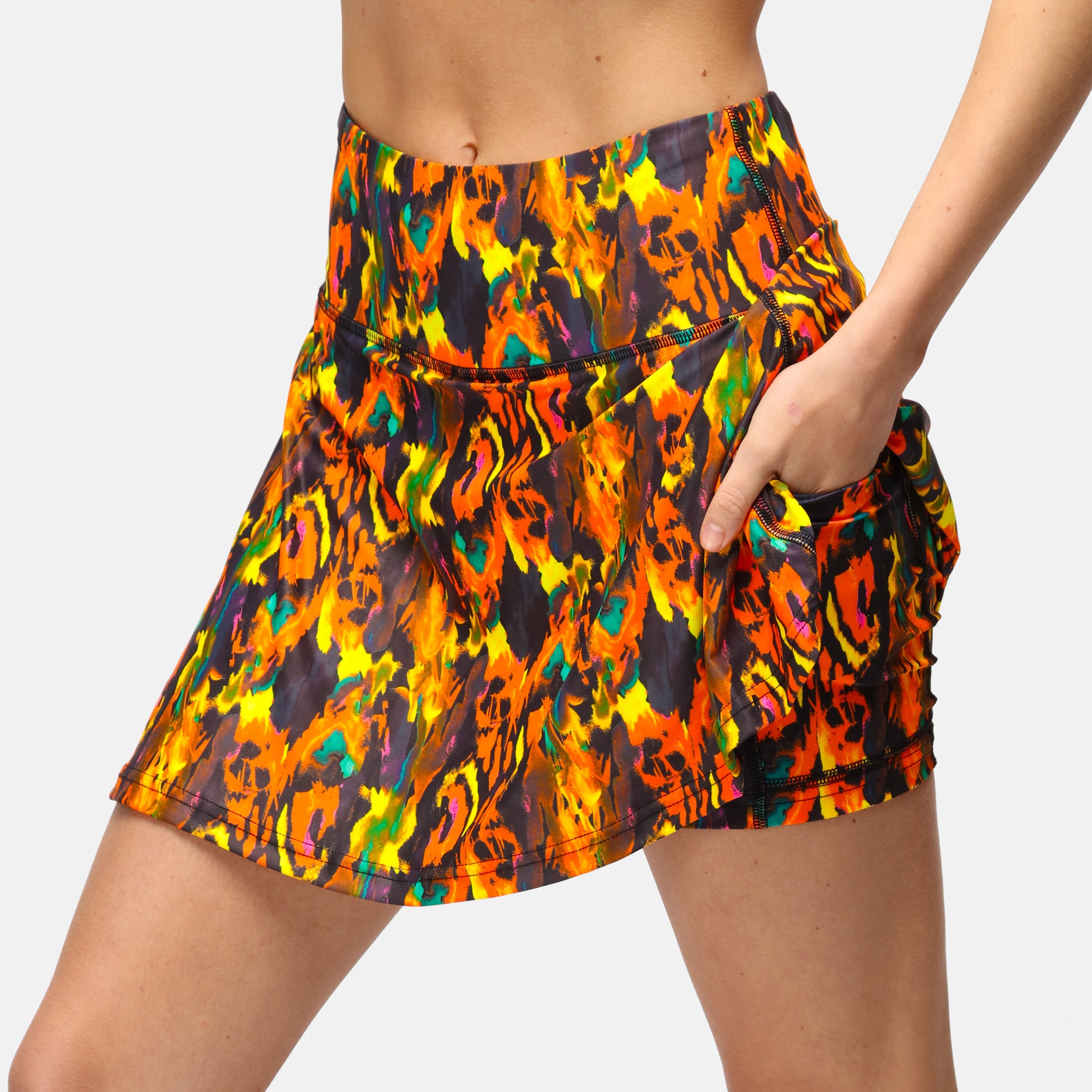 Blaze Skort for Women - High Waisted Athletic Tennis Skirt with Shorts - Perfect for Running, Yoga, and Workout - Comfortable & Stylish Activewear
