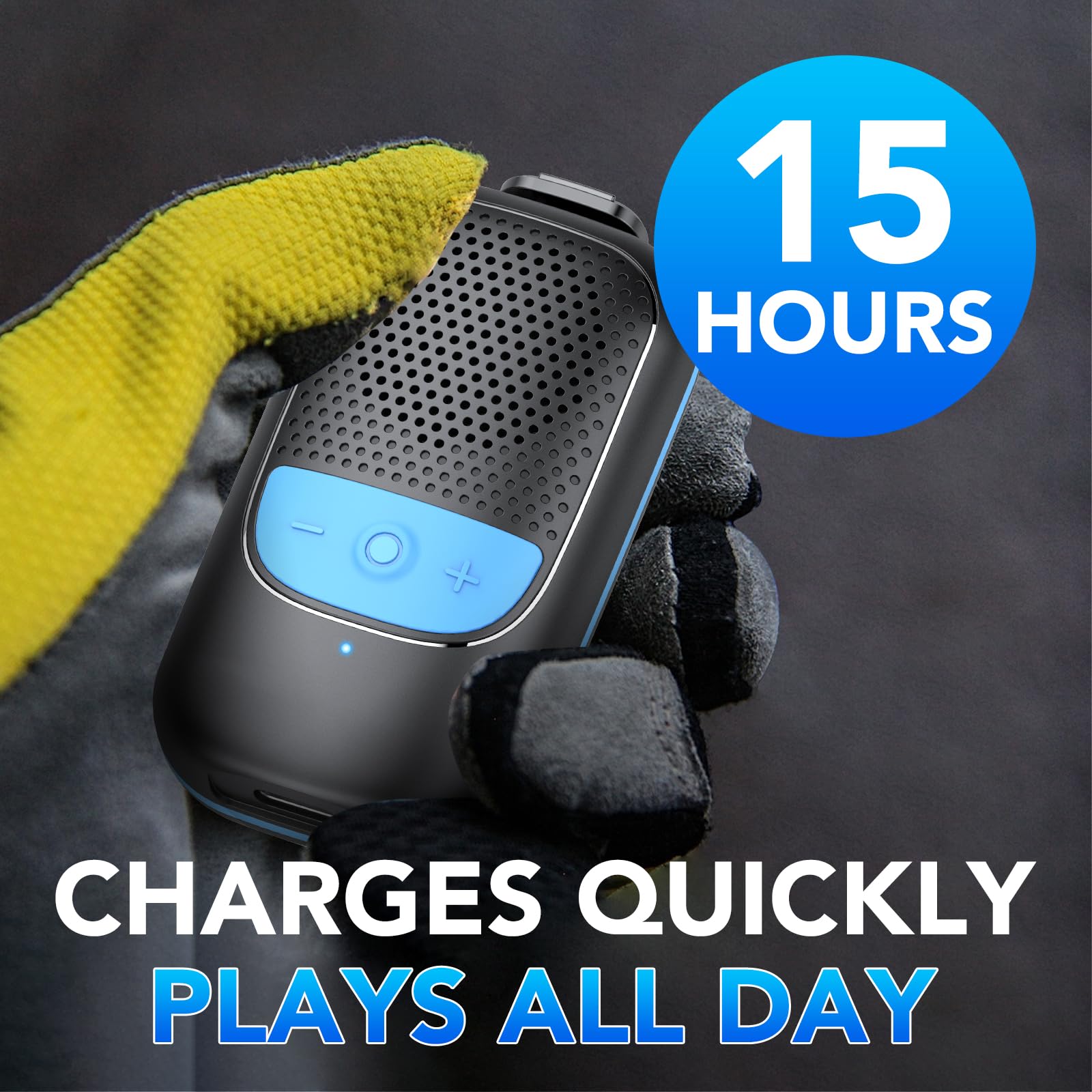 Mini Bluetooth Speaker with Built-in Mic, 15H Playtime, IP67 Waterproof, Hands-Free Call, Wireless Portable Speaker for Hiking, Biking, Camping, Travel, Pool Parties, Gifts for Women & Men