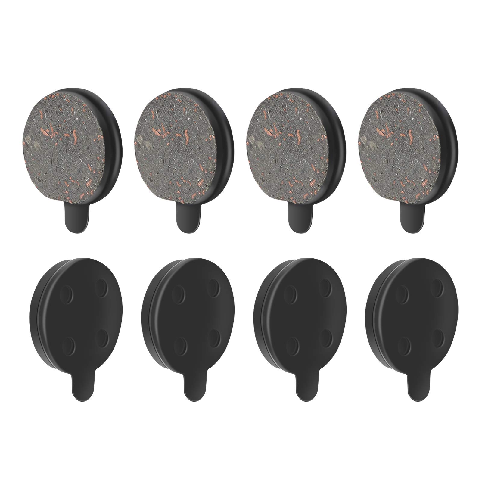 High-Performance Scooter Brake Pads - Semi-Metal Brake Pads & Rotor Disc Set for 10-Inch Electric Scooters (4 Pairs) - Perfect for Commuting, Urban Travel & Lasting Braking Power