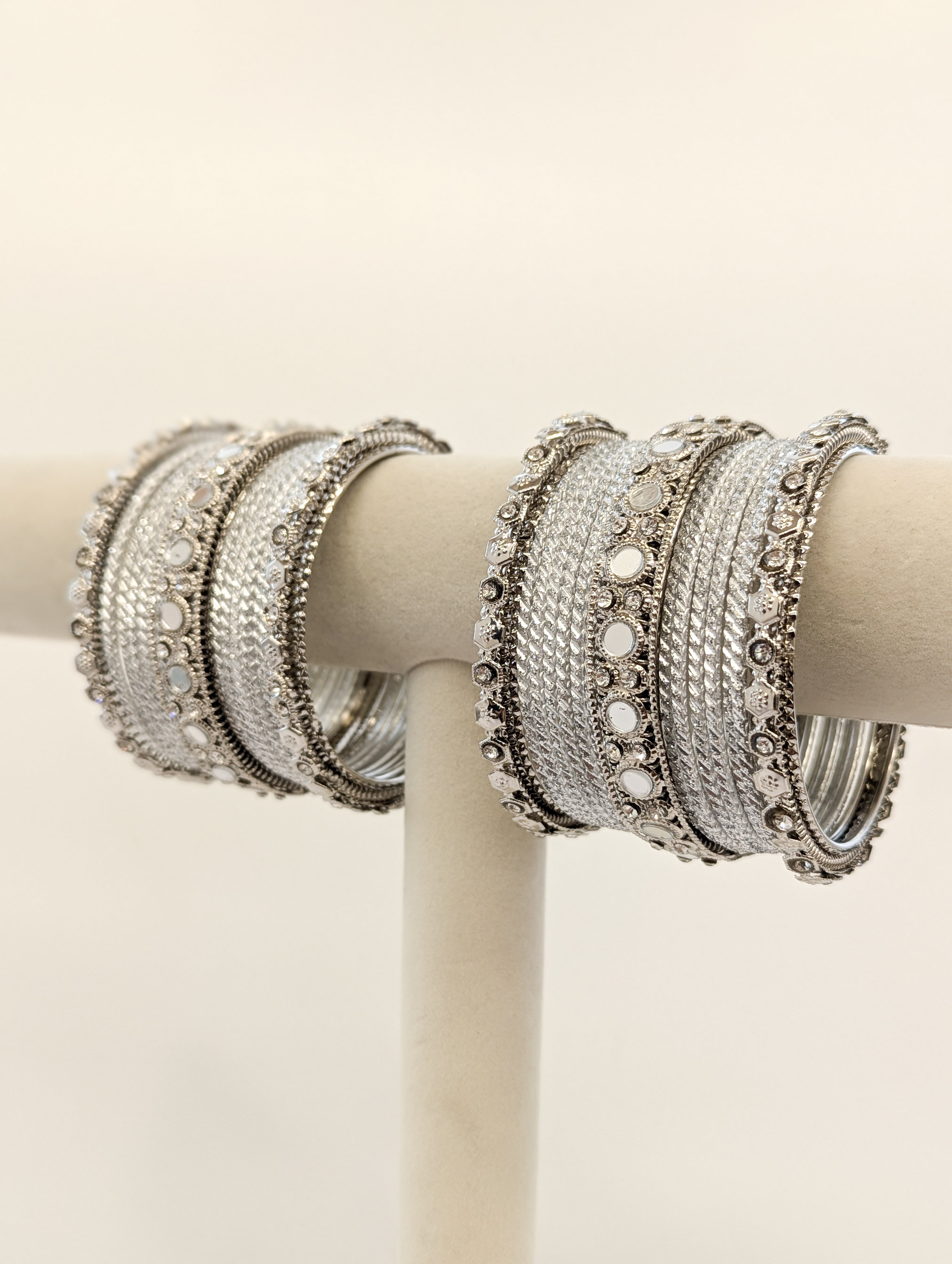 Alina Stones Bangles - 2 Hand Set Bracelets for Women, Boho Beaded Jewelry for Casual & Party Wear | Perfect for Festivals, Weddings, and Everyday Fashion Accessories