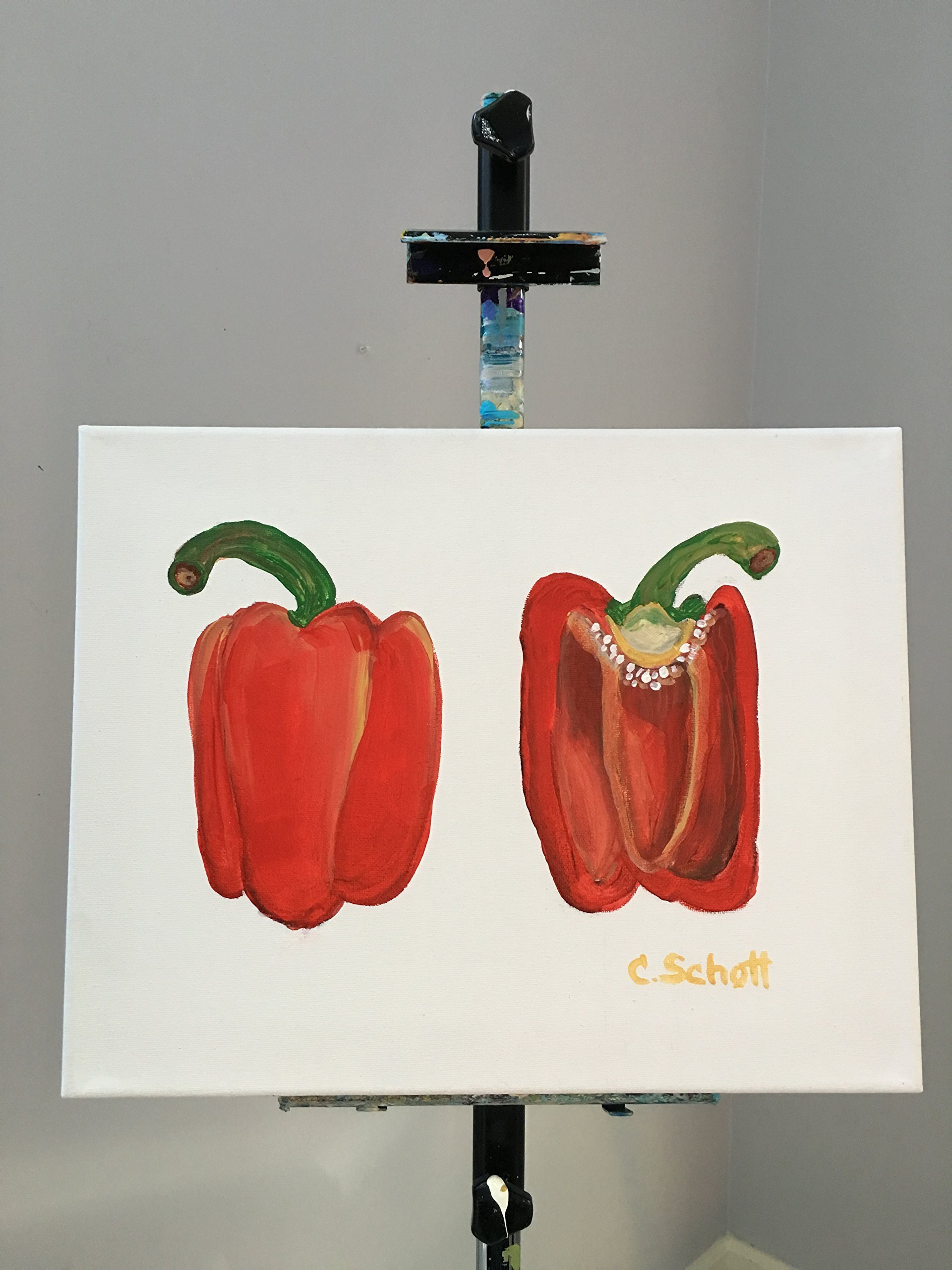 Fresh Red Bell Peppers - Sweet & Crisp for Salads, Stir-Fry & Healthy Snacking - USDA Certified Organic (Pack of 6)