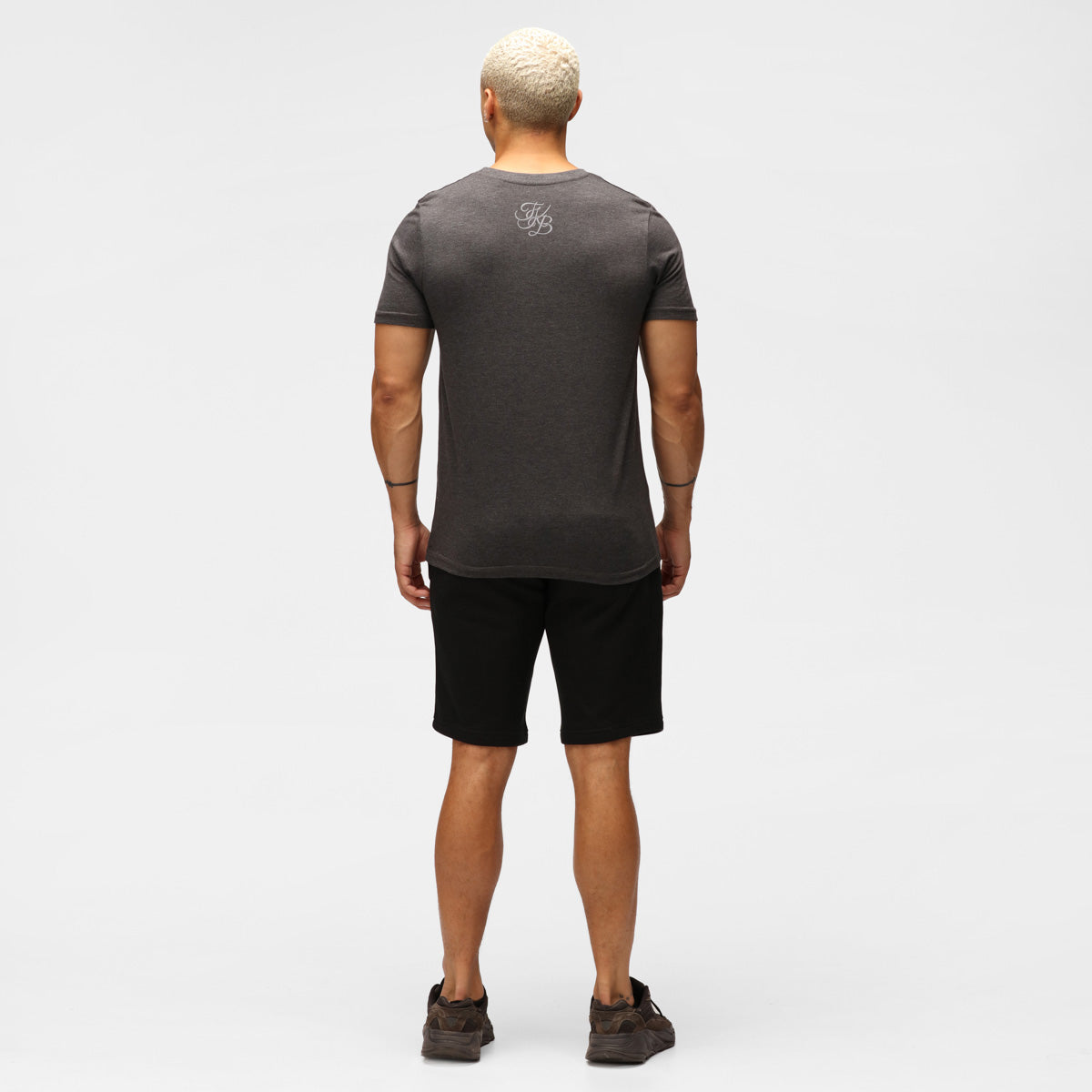 Premium TKB Men's Heather Charcoal Tri-Blend T-Shirt - Soft Comfort Fit Casual Tee for Everyday Wear, Gym & Outdoor Activities