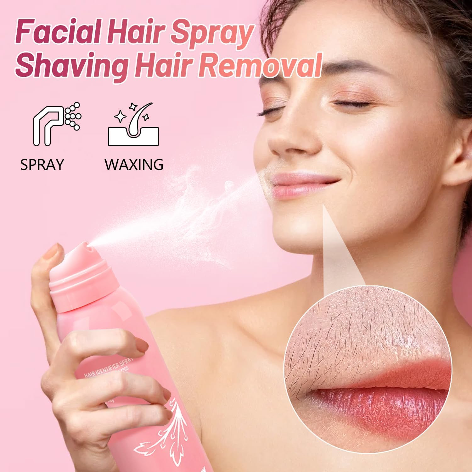 Best Hair Identifier Spray for Face Shaving - Women & Men Dermaplaning Tool | Precise Facial Hair Removal Spray for Smooth Skin | Perfect for At-Home Dermaplane Treatments & Salon Use