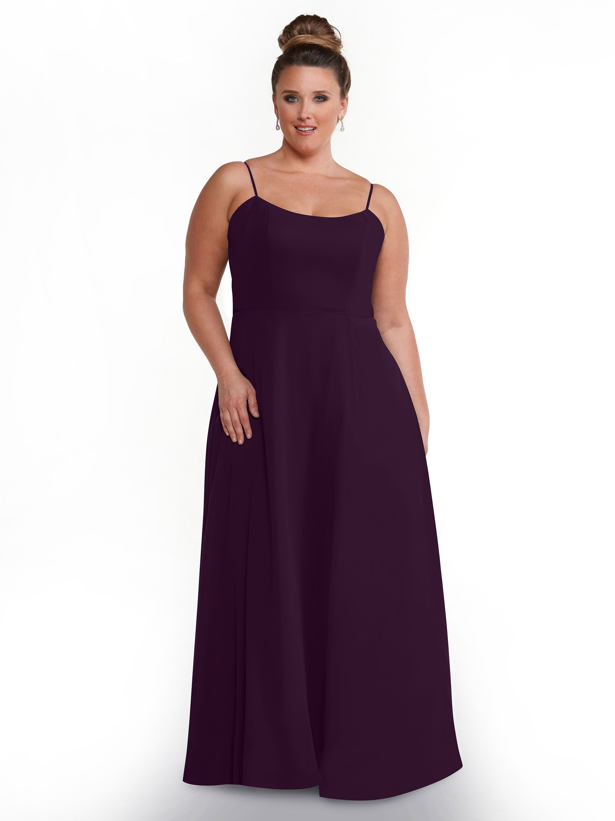 Elegant A-Line Bridesmaid Dresses with Flowy Chiffon Skirt & Thigh High Slit - Perfect for Weddings, Formal Events & Special Occasions