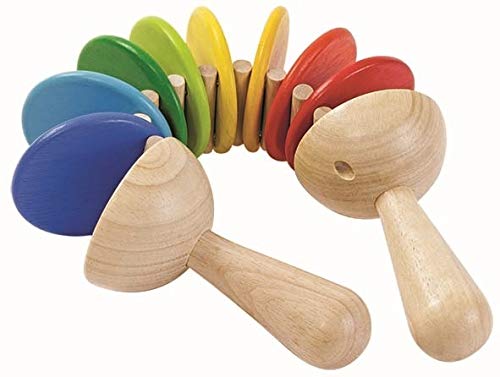 Plan Toys Wooden Clapsticks - Musical Toy for Kids, Toddlers & Preschoolers - Perfect for Early Learning, Music Education & Sensory Play