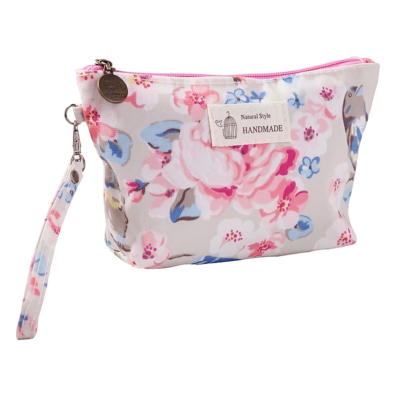 Waterproof Travel Toiletry Bag for Women - Portable Cosmetic Organizer with Stylish Print, Perfect for Dorm, Gym & Vacation Essentials Storage