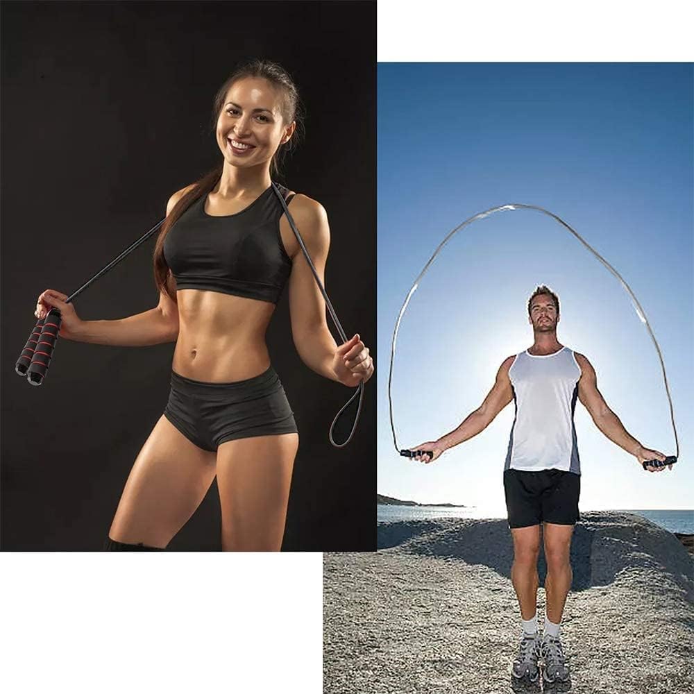 Best Speed Jump Rope for Kids, Men & Women - Adjustable Skipping Rope for Exercise, Fitness & Weight Loss - Perfect for Home Workouts, Gym Training & Outdoor Sports