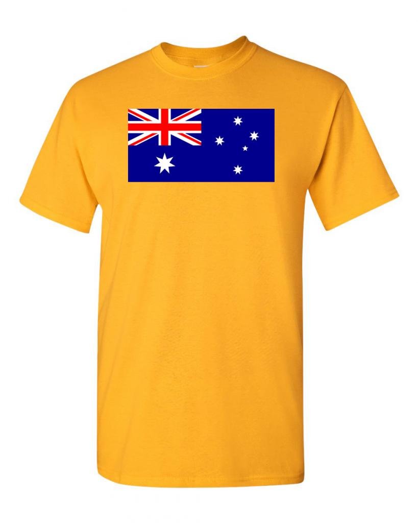 Australia Flag T-Shirt for Adults - Patriotic Australian Pride Tee - Perfect for National Day, Sports Events & Travel