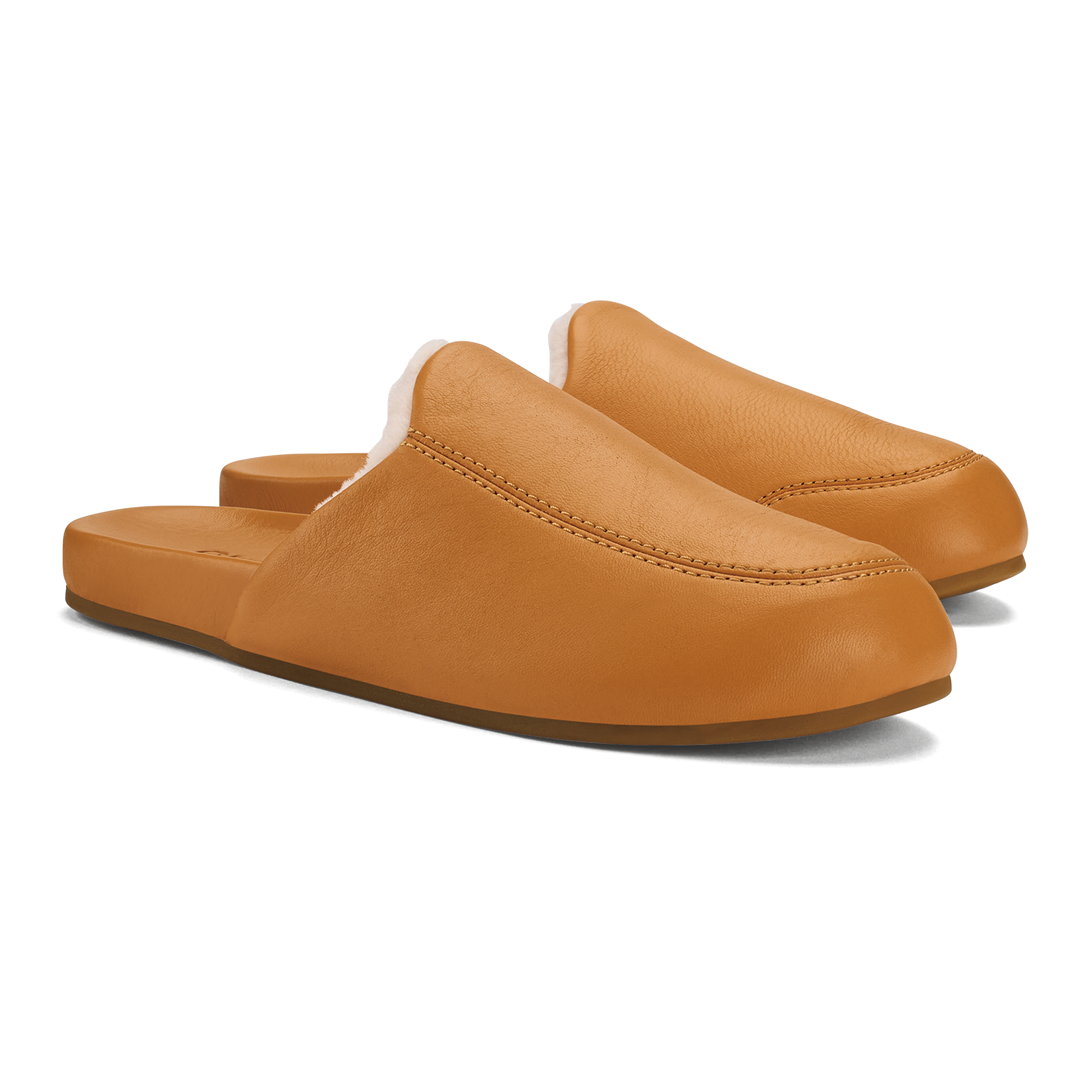 Konea Women's Genuine Leather Mules Saddle Shoes - Comfortable Slip-On Loafers for Casual Wear, Office & Walking