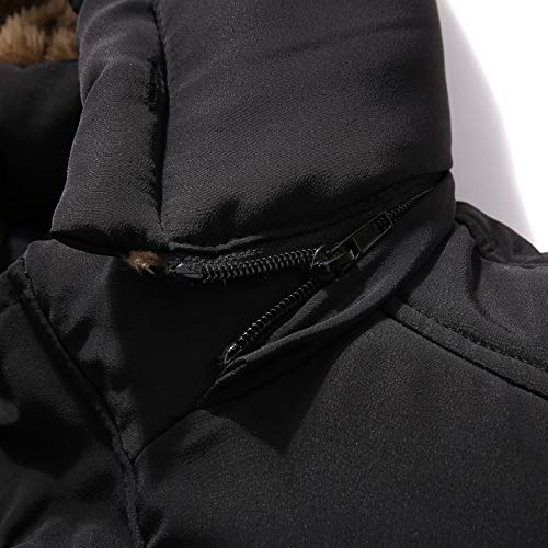 ONSEFZMZ Plus Size Men's Winter Military Jacket - Fleece Lined Thick Hooded Down Parka for Cold Weather | Casual Outdoor & Streetwear