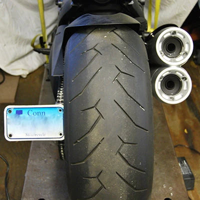 Ducati Diavel 2 Position Fender Eliminator Bracket (Side Mount) for 2010-2019 Models - Motorcycle Tail Tidy Kit for Cleaner Look & Improved Aerodynamics