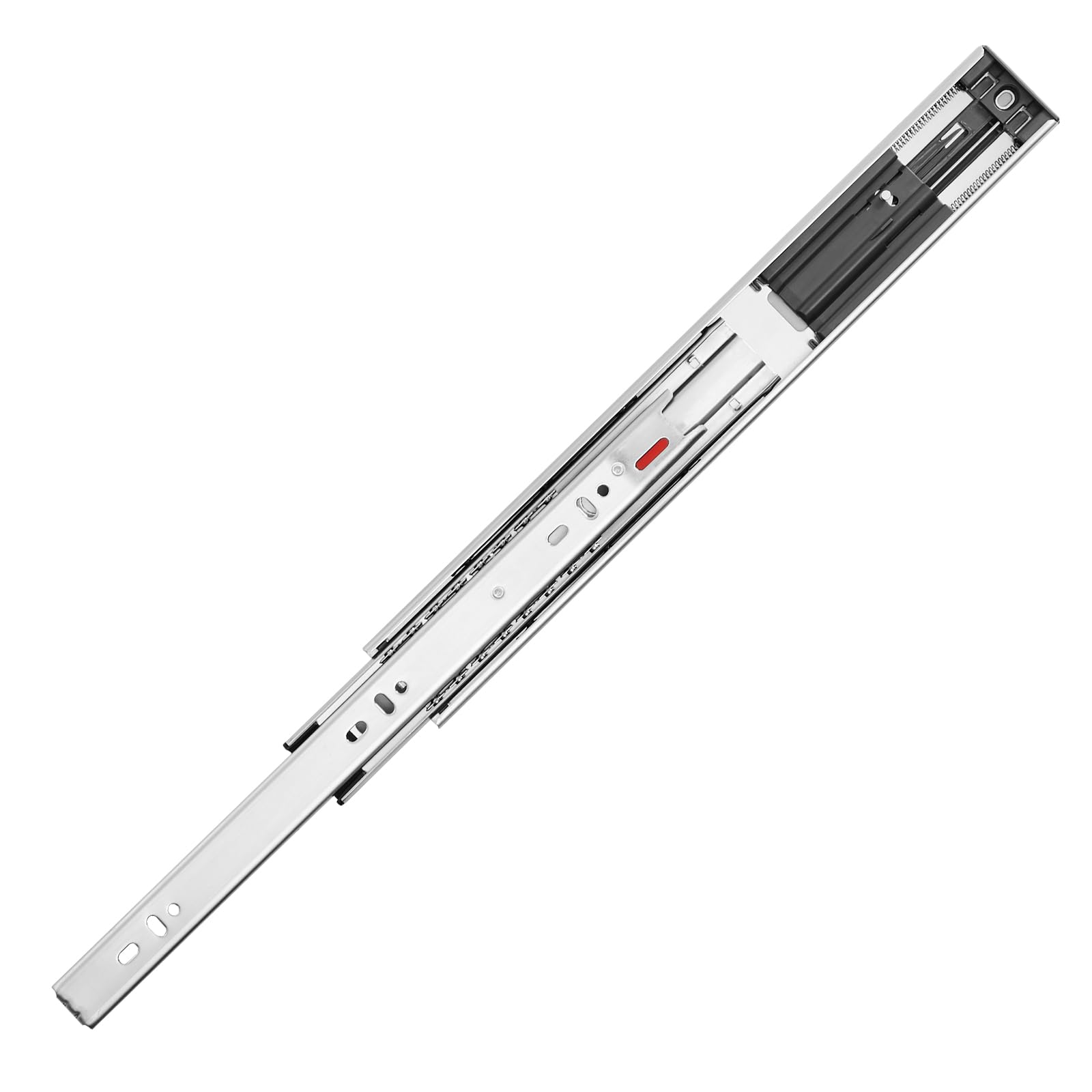 VEVOR 20 Inch Soft-Close Drawer Slides - 10 Pairs Heavy Duty Side Mount Rails, Full Extension Steel Ball Bearing Tracks for Kitchen Cabinets, Noiseless Glides with 100 Lbs Load Capacity - Perfect for Kitchen Remodeling, Office Furniture & Storage Organization