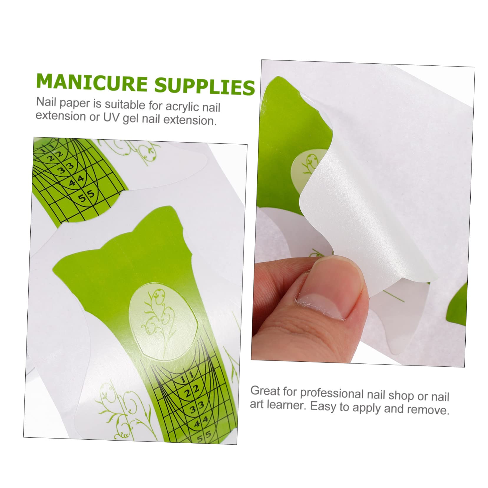 Beavorty 100pcs Nail Extension Forms - DIY Gel Nail Art Paper Tips, Sculpting Forms & Manicure Tools for Professional & Homemade Nail Designs - Perfect for Salon, Home Use & Nail Art Enthusiasts
