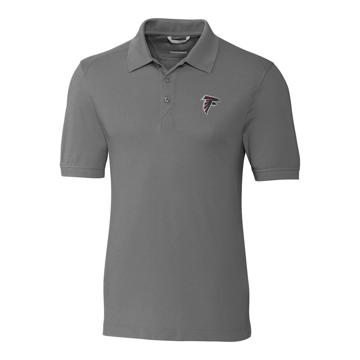 Cutter & Buck Men's Big & Tall Advantage Polo Shirt - Black New Orleans Saints NFL Fan Gear - Perfect for Game Day, Tailgating & Casual Wear