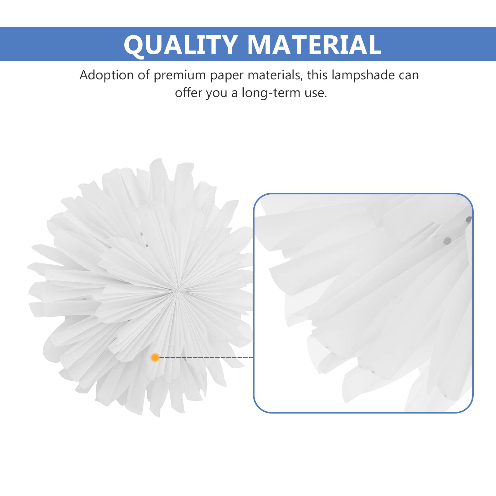 White Origami Hanging Lampshade DIY Puzzle Pendant Light - Modern Ceiling Chandelier & Decorative Paper Lamp for Living Room, Bedroom, Sofa