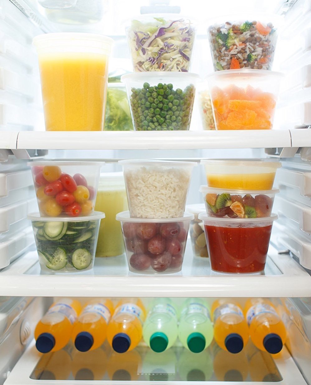 BPA-Free Plastic Food Storage Containers with Lids (16 oz, 40 Pack) - Leakproof Deli Cups for Meal Prep, Leftovers & Portion Control - Durable Takeout Containers for Restaurants, Catering & Home Use