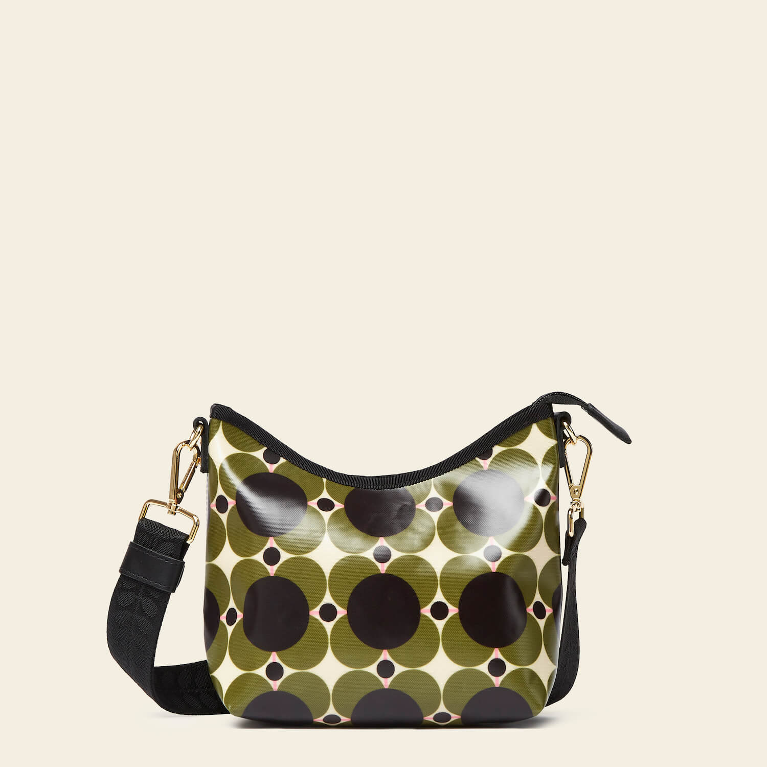 Stylish Carrymin Crossbody Bag in Atomic Flower Khaki - Perfect for Everyday Use, Travel & Shopping
