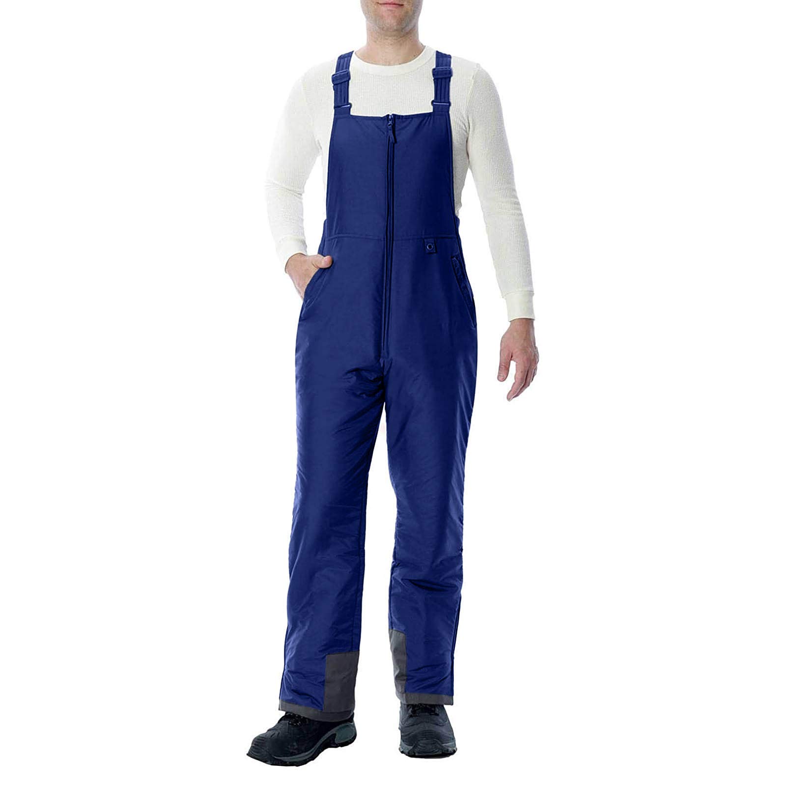 Men's Waterproof Insulated Snow Bib Overalls - Windproof Ripstop Ski Pants for Snowboarding & Winter Sports | Perfect for Skiing, Snowmobiling & Cold Weather Outdoor Activities
