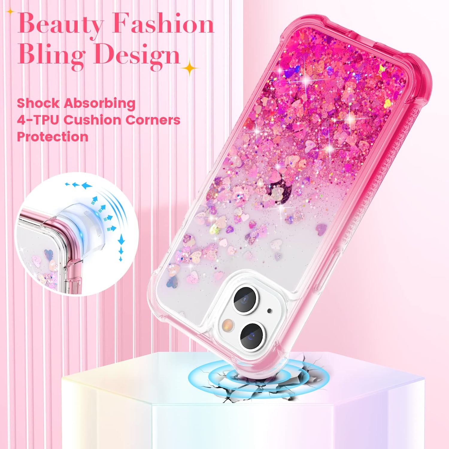 iPhone 14 Plus Glitter Case - 6.7