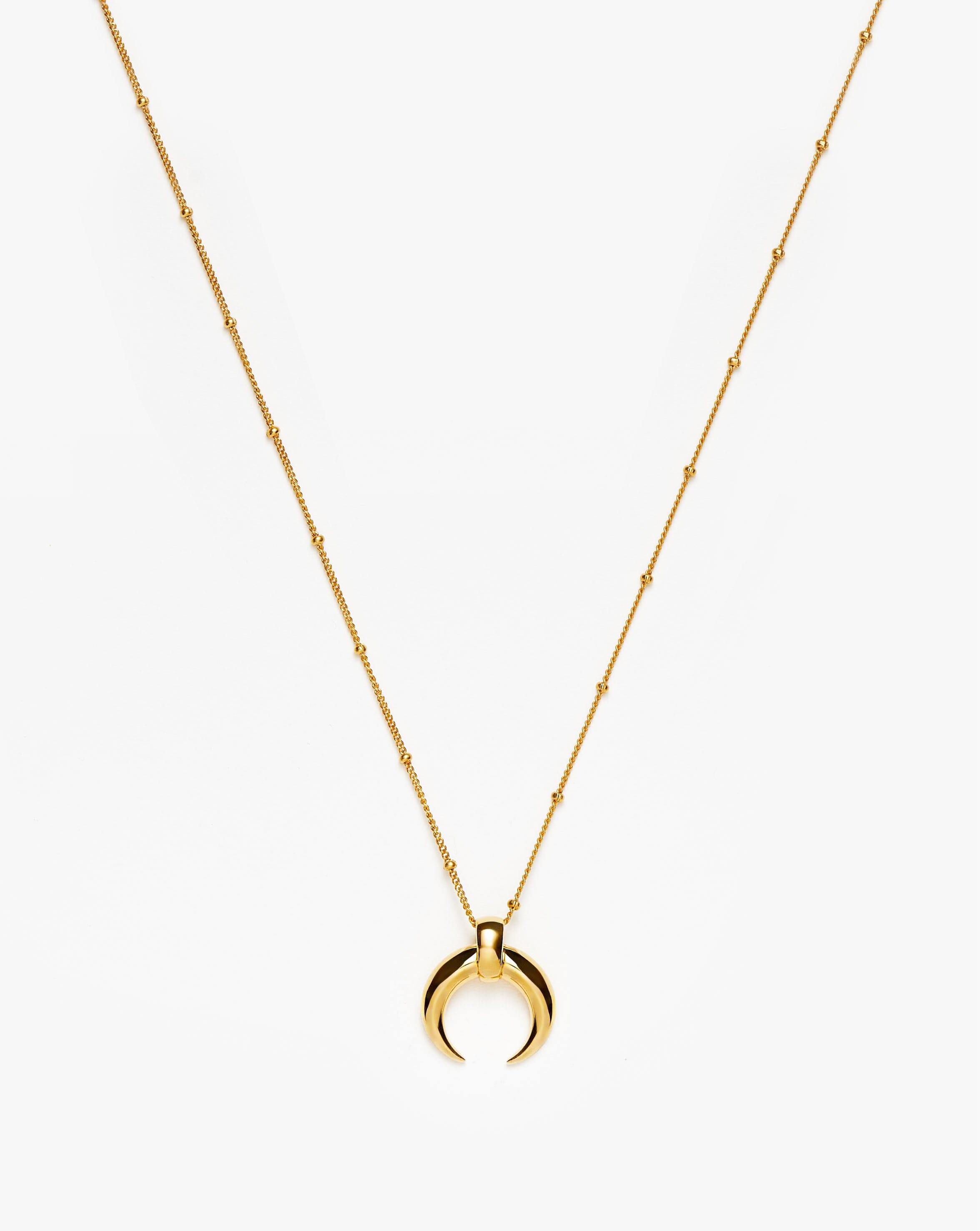Lucy Williams Large Horn Necklace - Boho Statement Jewelry for Women, Handmade Natural Resin Pendant Necklace | Perfect for Festivals, Parties & Everyday Wear