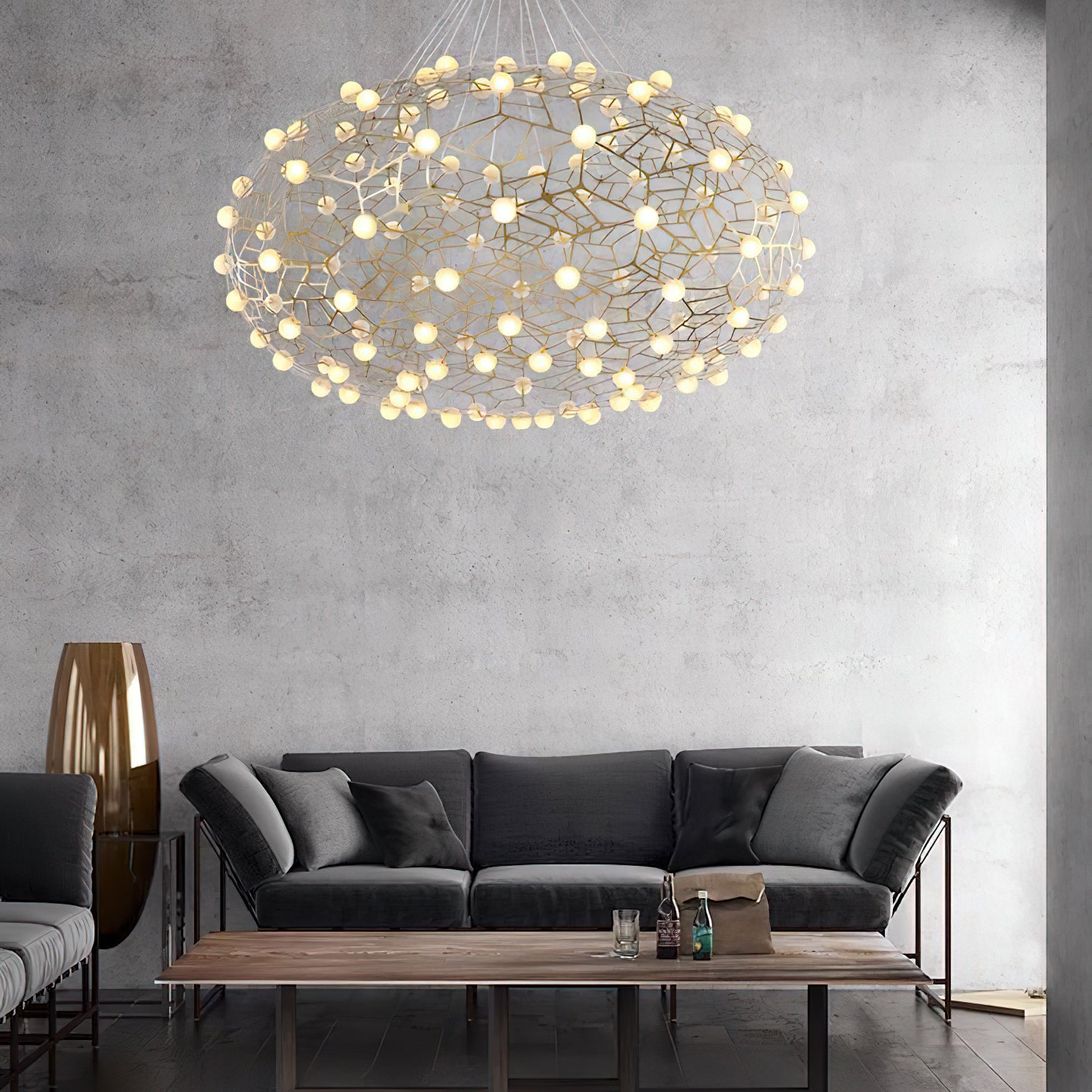 Exquisite Bird's Nest Chandelier - Elegant Crystal Ceiling Light Fixture for Dining Room, Bedroom & Living Room Decor | Perfect for Modern Home, Wedding & Luxury Interior Design