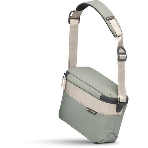 Nomatic LUMA Camera Sling Bag 12L - Waterproof & Lightweight DSLR Camera Backpack for Photographers (Sage Green) - Perfect for Travel, Hiking & Outdoor Photography