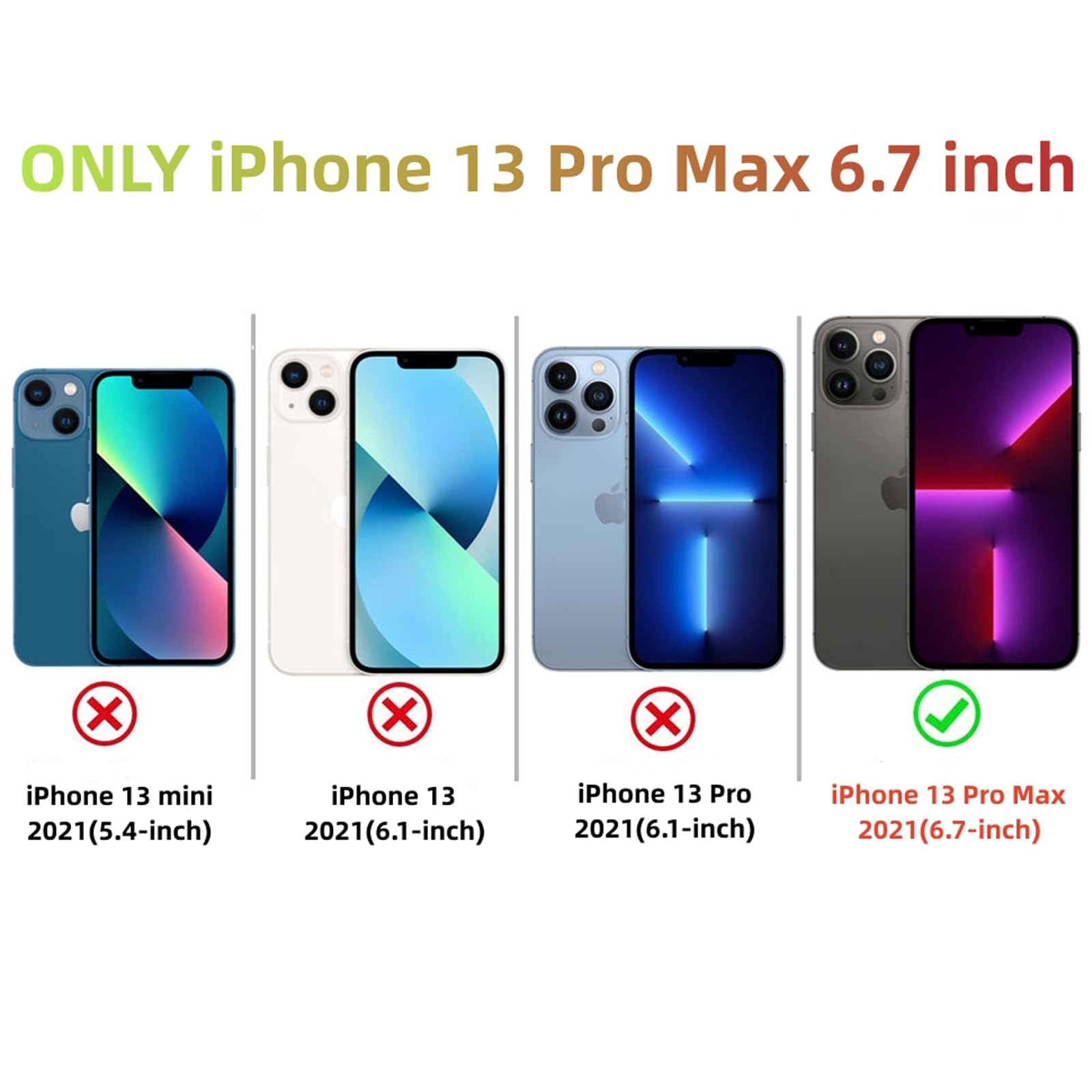 Magnetic Case for iPhone 13 Pro Max 6.7 Inch - Magsafe Compatible, Shockproof Hard PC Back with Soft Silicone Bumper, Anti-Scratch Clear Cover (Navy Blue) - Perfect for Daily Use, Wireless Charging & Drop Protection