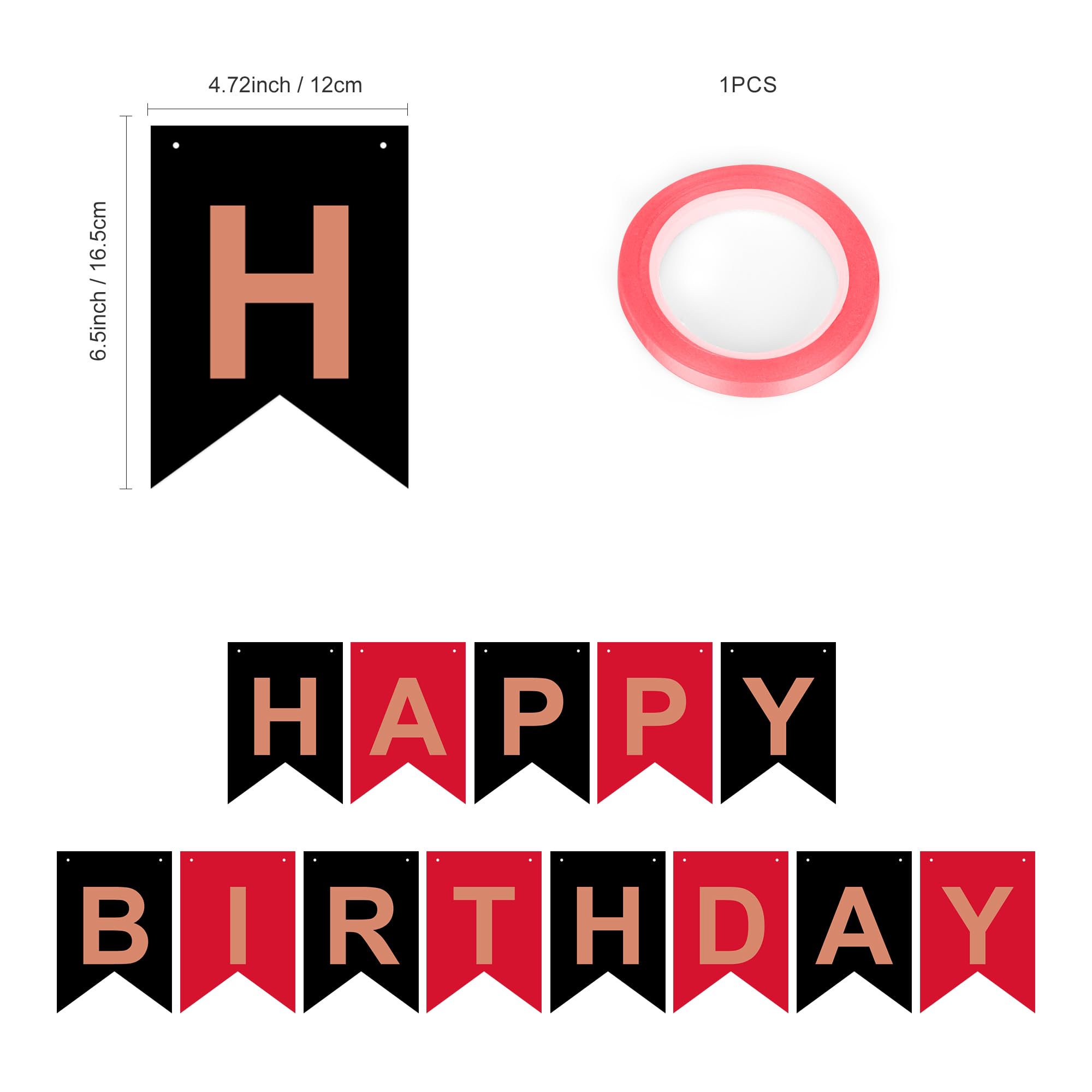 Happy Birthday Banner & Sign - Party Decorations for Women & Men | Perfect for Indoor & Outdoor Birthday Celebrations, Home Decor, and Special Events