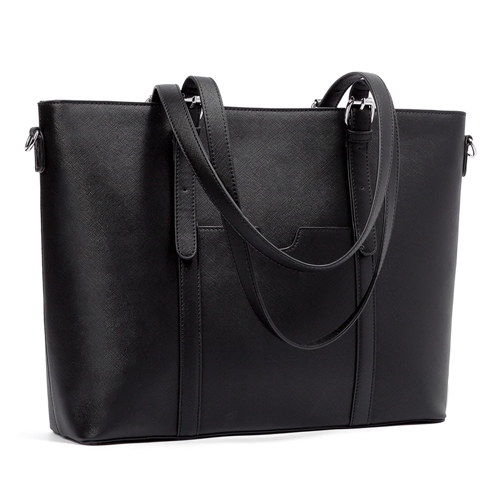 BROMEN Vintage Leather Women's Briefcase - 15.6 Inch Laptop Tote Bag for Work, Shoulder Handbag Purse | Professional Office Bag, Business Travel, Commuter & College Student Accessory