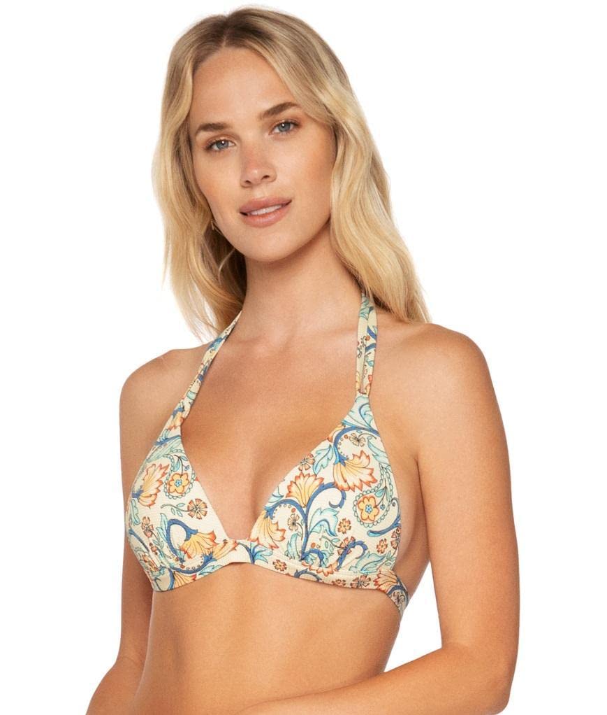 B Swim Deep Sea Tri Bikini Top - Women's Adjustable Strapless Swimwear for Beach & Pool - Perfect for Surfing, Sunbathing, and Summer Vacations