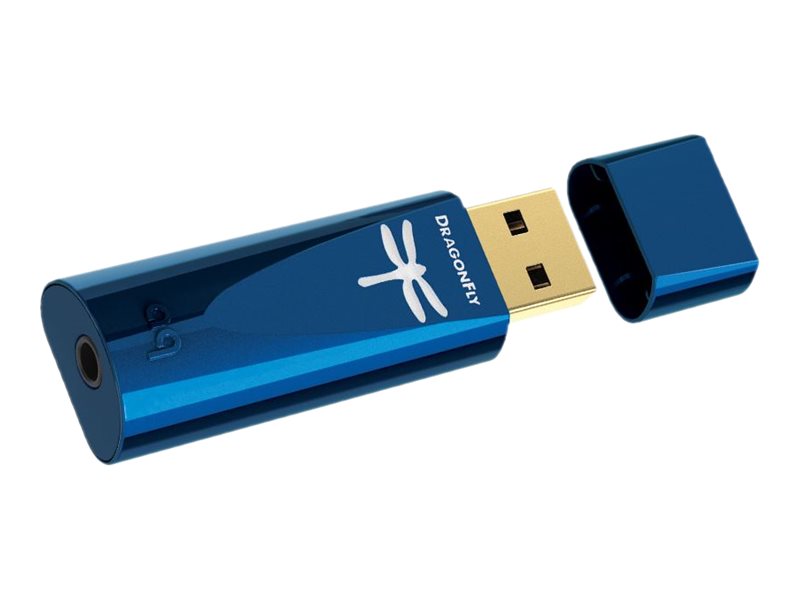 Audioquest DragonFly Cobalt USB DAC & Headphone Amplifier - High-Resolution Audio for Music Lovers, Perfect for Home Listening & Professional Studio Use