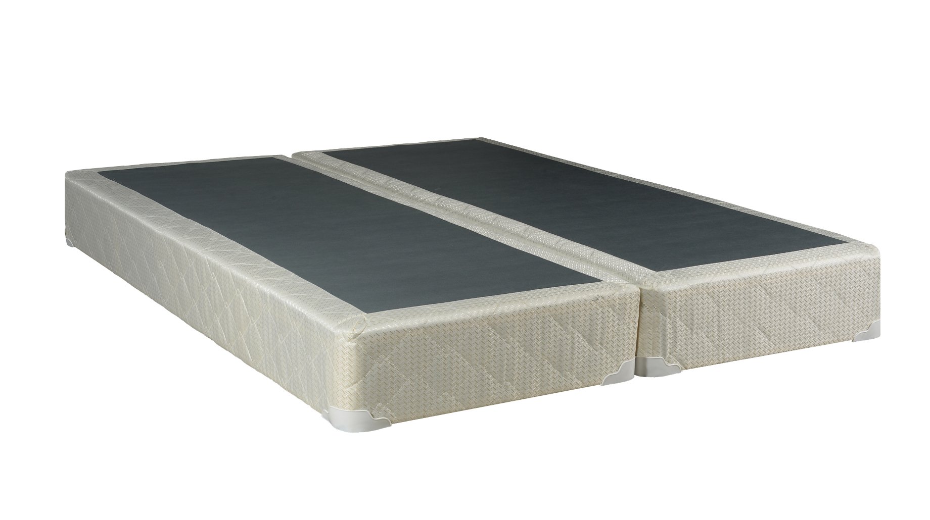 Split Wood Traditional Box Spring/Foundation for Mattress Set - Sturdy Bed Base Support for Queen, King & Full Size Beds - Perfect for Bedroom, Guest Room & Dormitory Use