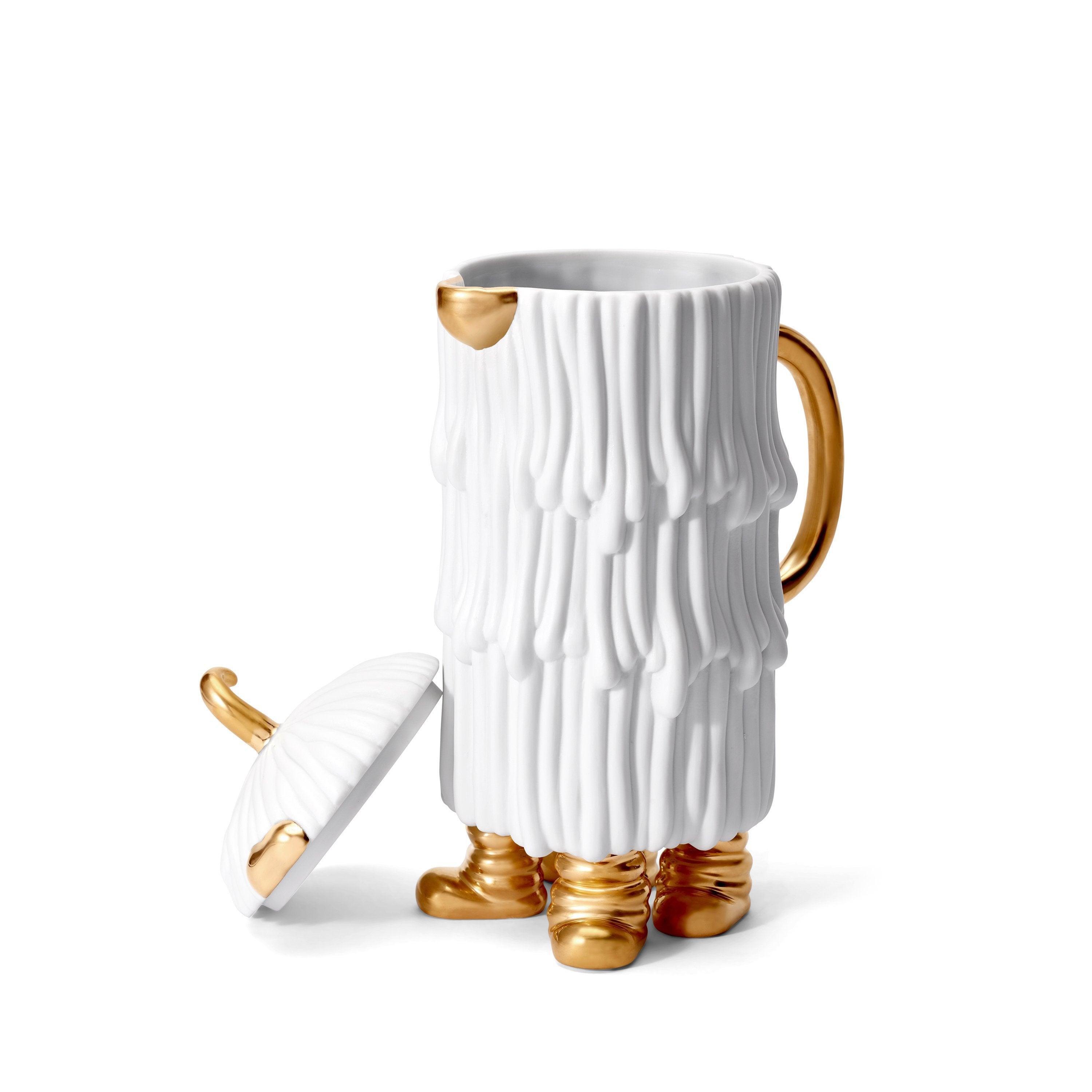 Premium Haas Djuna Coffee and Tea Pot - Elegant White Ceramic Set for Home, Office, or Gift - Perfect for Morning Brews & Afternoon Tea Parties