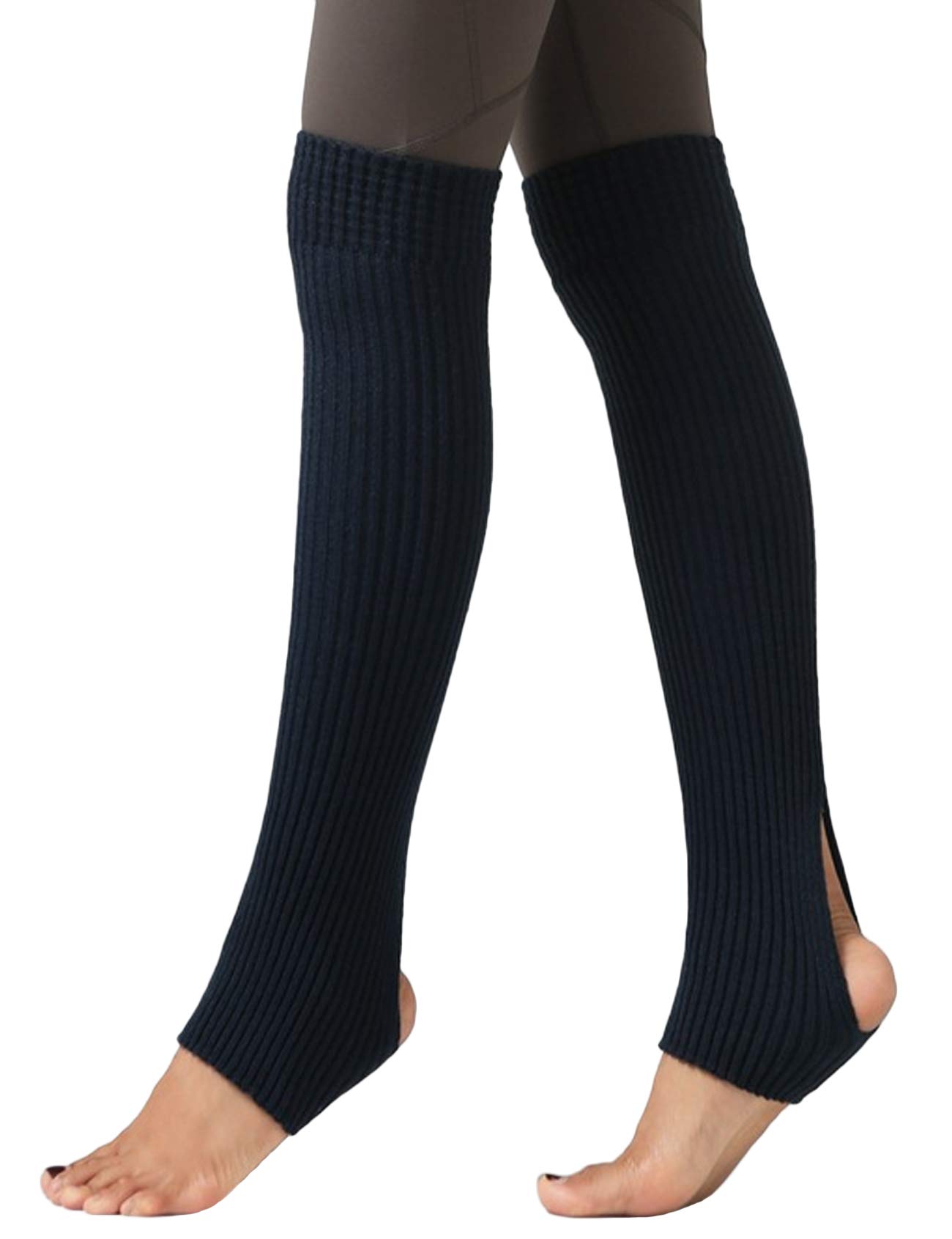 Jueshanzj Women's Ribbed Knit Leg Warmers for Dance, Yoga & Fitness - Soft Stretchy Winter Warmers for Ballet, Workouts & Cold Weather
