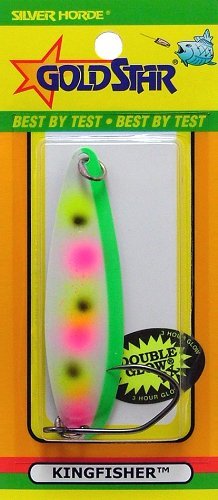 Silver Horde 4141111623#4 Kingfisher Lite Double EX Glow Fishing Lure - Premium Salmon & Steelhead Bait for Freshwater & Saltwater Fishing - Perfect for Easter Egg Themed Fishing Trips & Holiday Gift Giving
