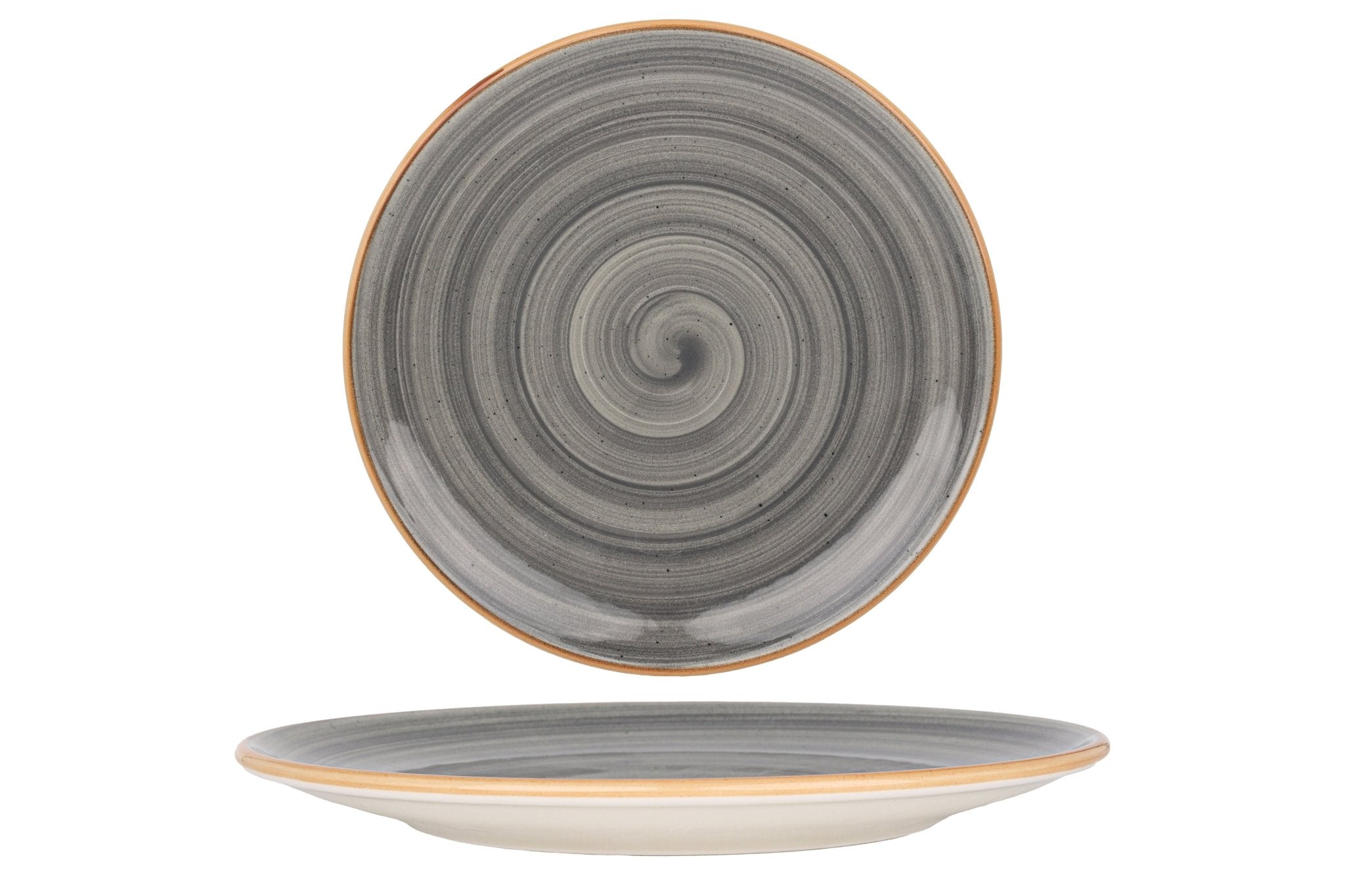 Aura Space 10-Inch Dinner Plate Set - Elegant Ceramic Plates for Dining, Dishwasher & Microwave Safe - Perfect for Restaurants, Home Kitchen, and Party Serving