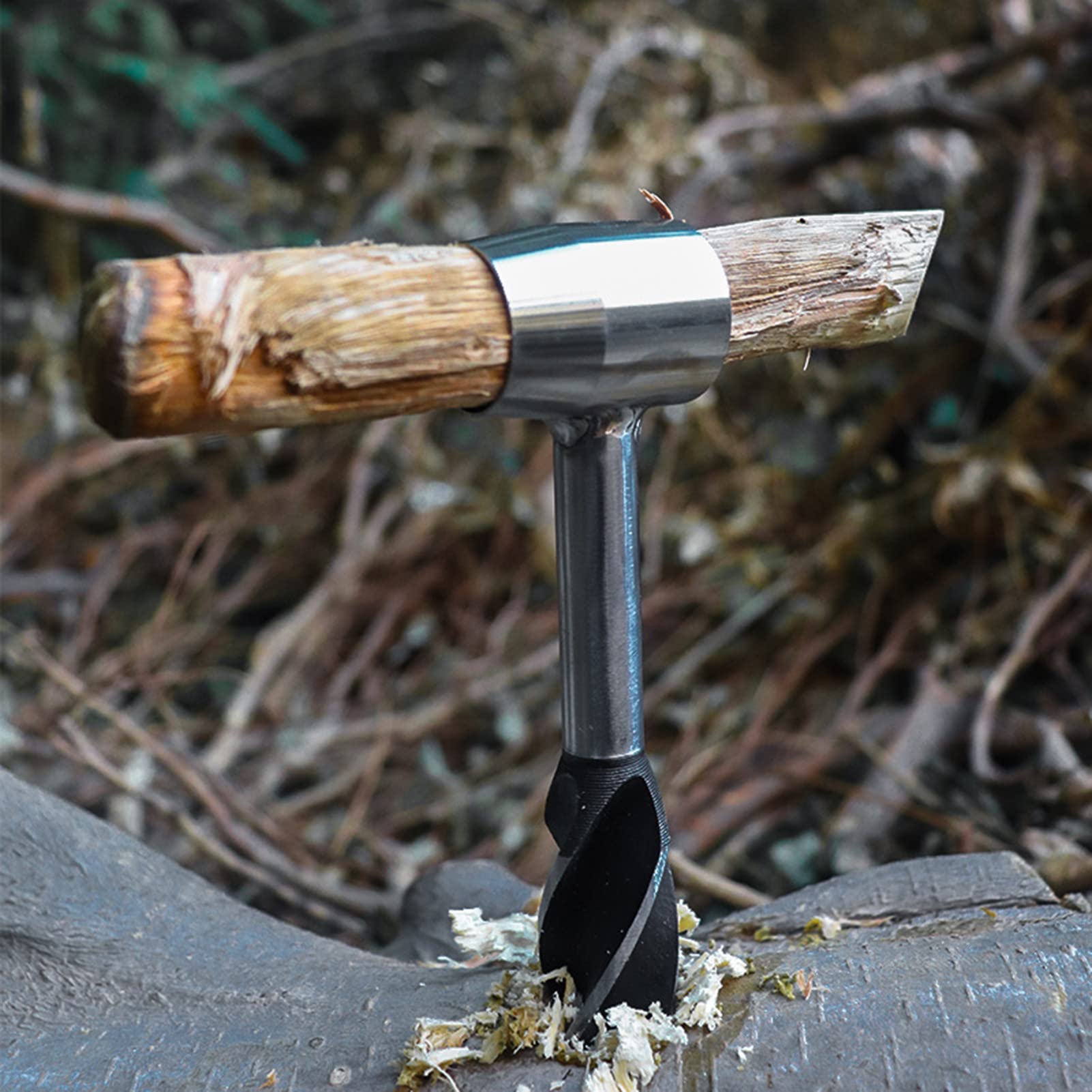 Manual Auger Drill Bits - Heavy Duty Digging Tools for Outdoor Camping, Bushcraft & Survival - Perfect for Chopping Wood, Digging Holes & Camp Setup - Essential Camping Gear for Hiking, Backpacking & Wilderness Adventures