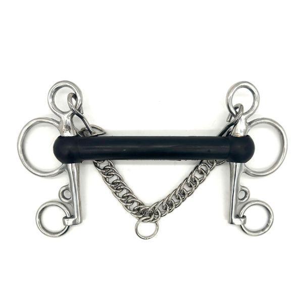 Jake Adams Soft Flexi Mouth Pelham Bit for Horses - Comfortable & Gentle Training Bit for Dressage, Jumping & Trail Riding