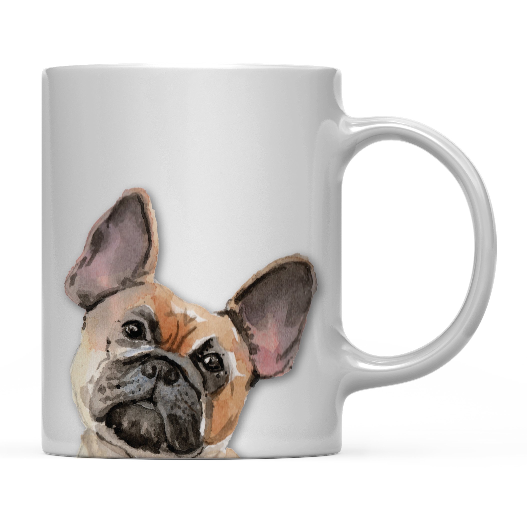 **Andaz Press 11oz Ceramic Coffee Mug with French Bulldog Design - Perfect Gift for Dog Lovers, Pet Owners & Animal Enthusiasts - Ideal for Birthdays, Christmas & Everyday Use at Home or Office**