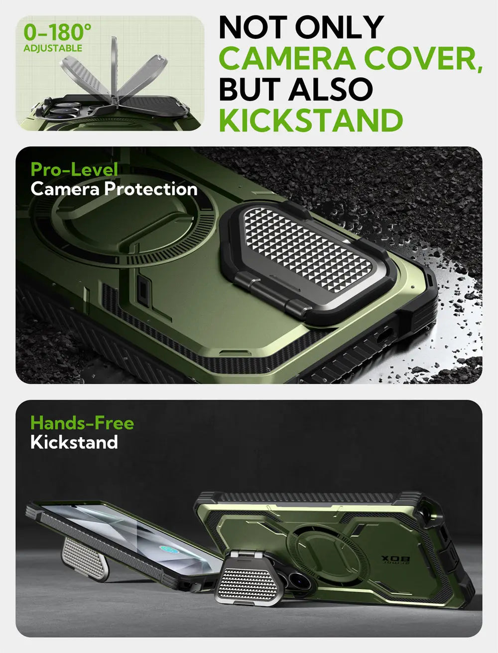 Galaxy S25 Ultra Case - BLASON Armorbox Full Body Protective Cover with Military-Grade Drop Protection | Perfect for Outdoor Adventures, Travel & Daily Use