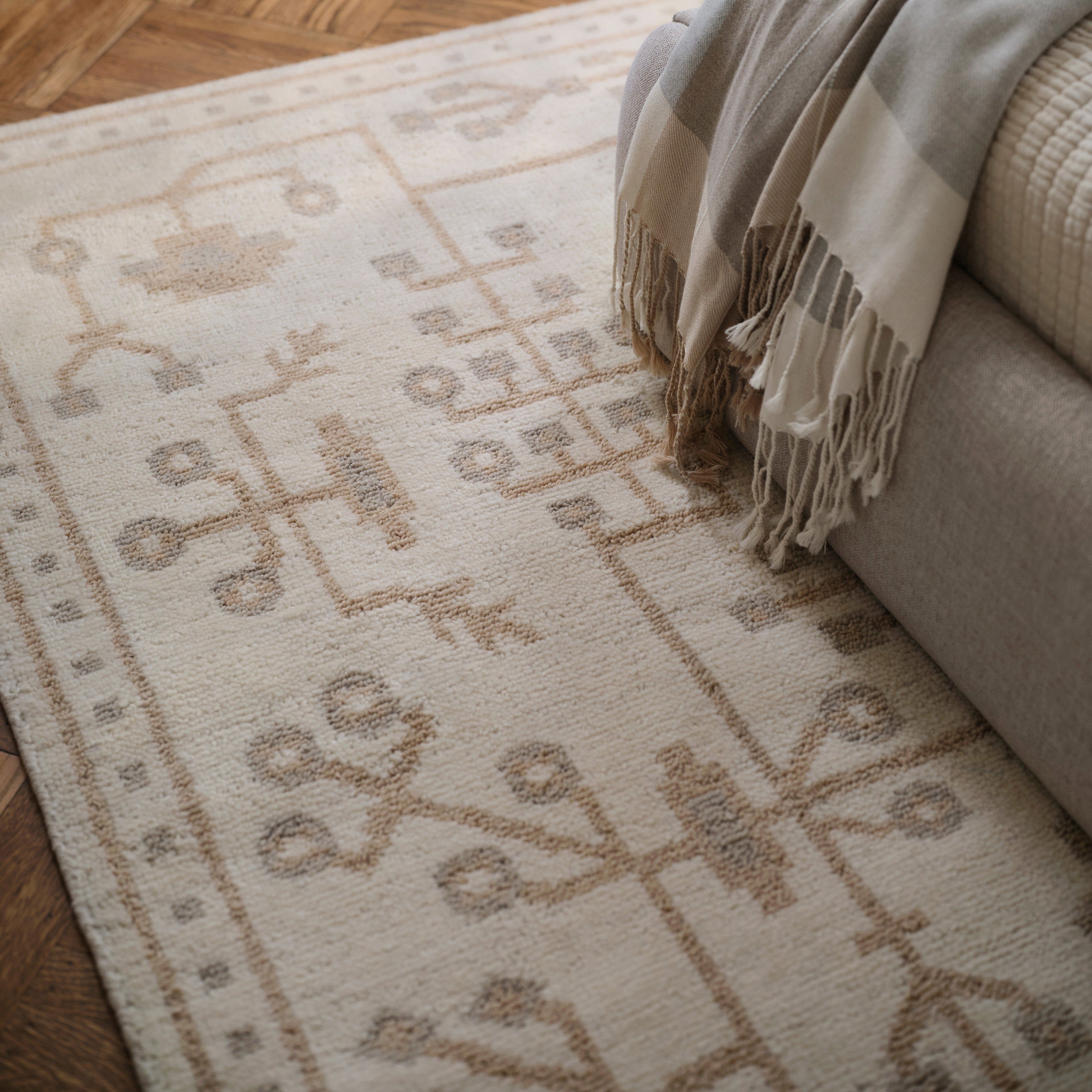 Hand Knotted Khilana Area Rug - Premium Wool Handmade Carpet for Living Room, Bedroom & Dining Room Decor