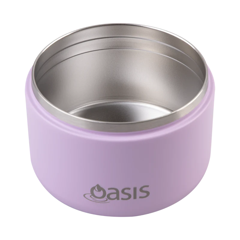 Oasis Insulated Food Flask with Quick Release Lid - 300ml Bubblegum Pink | Perfect for School Lunches, Office Meals & Outdoor Picnics