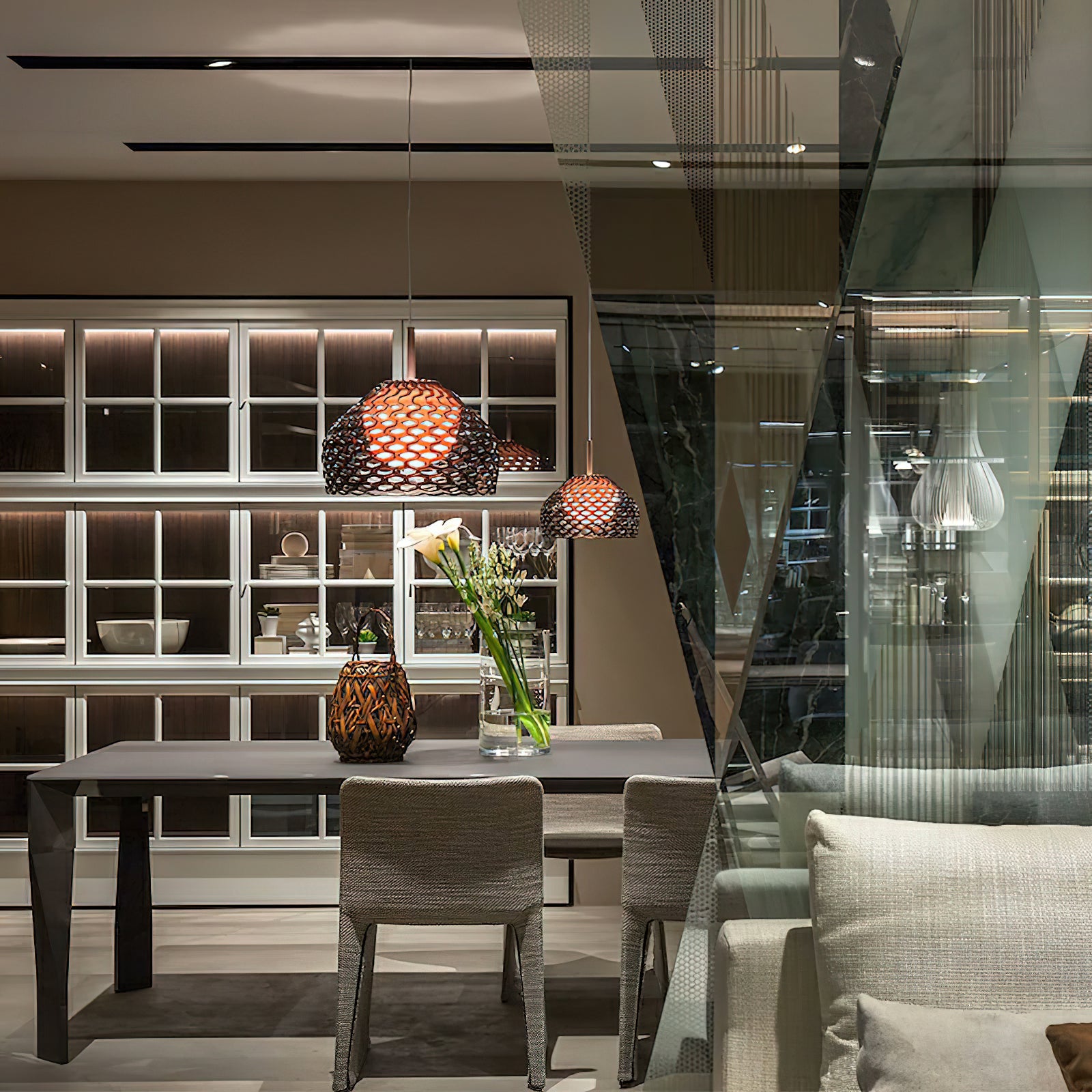 Stylish Armadillo Pendant Lamp - Modern Hanging Ceiling Light Fixture for Living Room, Bedroom & Dining Area