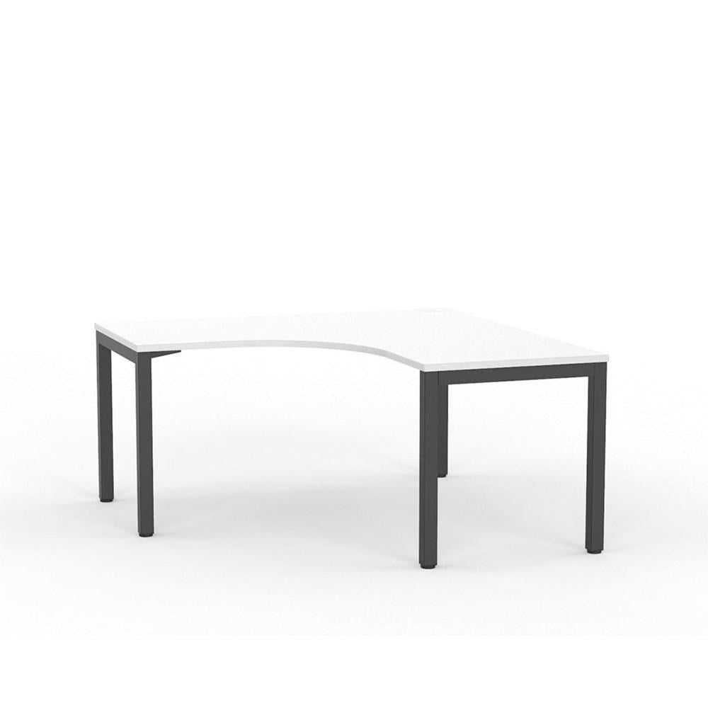 Modern Cubit Corner Desk - Space-Saving L-Shaped Computer Desk for Home Office, Gaming & Study - Compact Workstation with Sturdy Metal Frame - Perfect for Small Rooms & Apartments