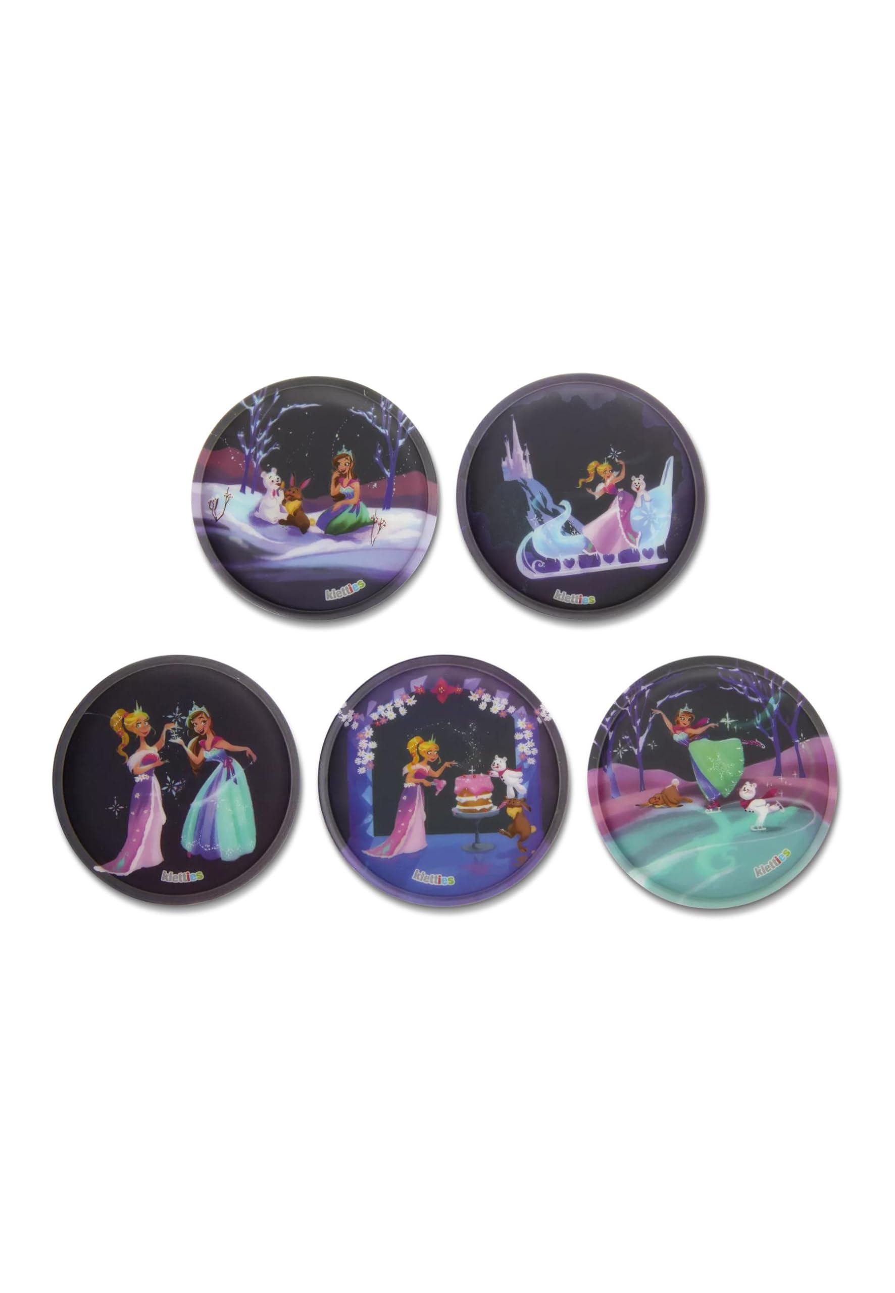 Ergobag Velcro Patch Kit - World Theme Collectible Fun - Ice Princess Design - Multi-Color Velcro Patches for Backpacks & Bags - One Size Fits All - Perfect for School, Travel & DIY Customization