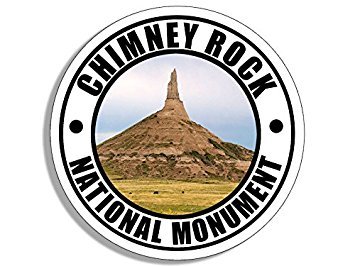 Round CHIMNEY ROCK National Monument Travel Magnet - 4x4 Inch Souvenir Fridge Magnet for RV, Colorado Road Trips & National Park Collectors