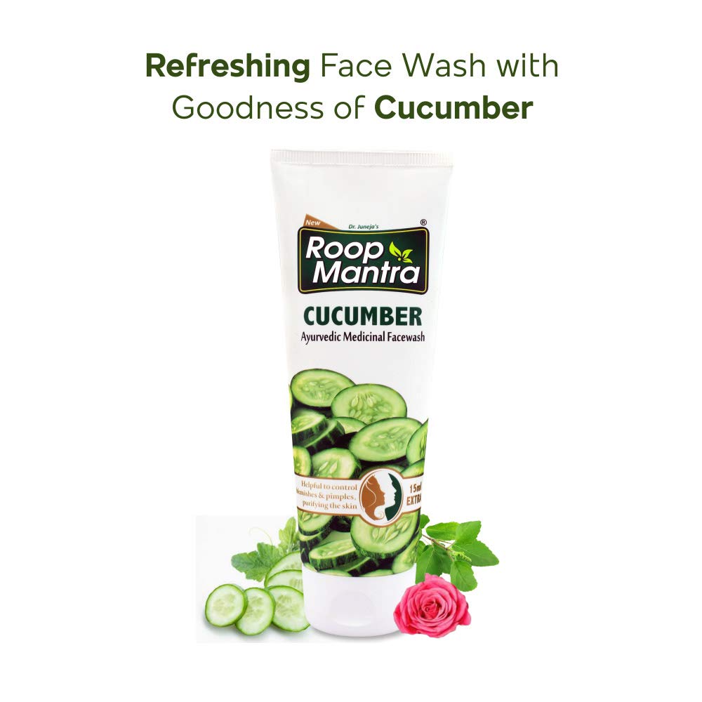 Organic Cucumber Face Wash 115ml - Herbal Cleanser for All Skin Types | Gentle & Refreshing | Pack of 1 | Perfect for Daily Skincare Routine & Acne-Prone Skin